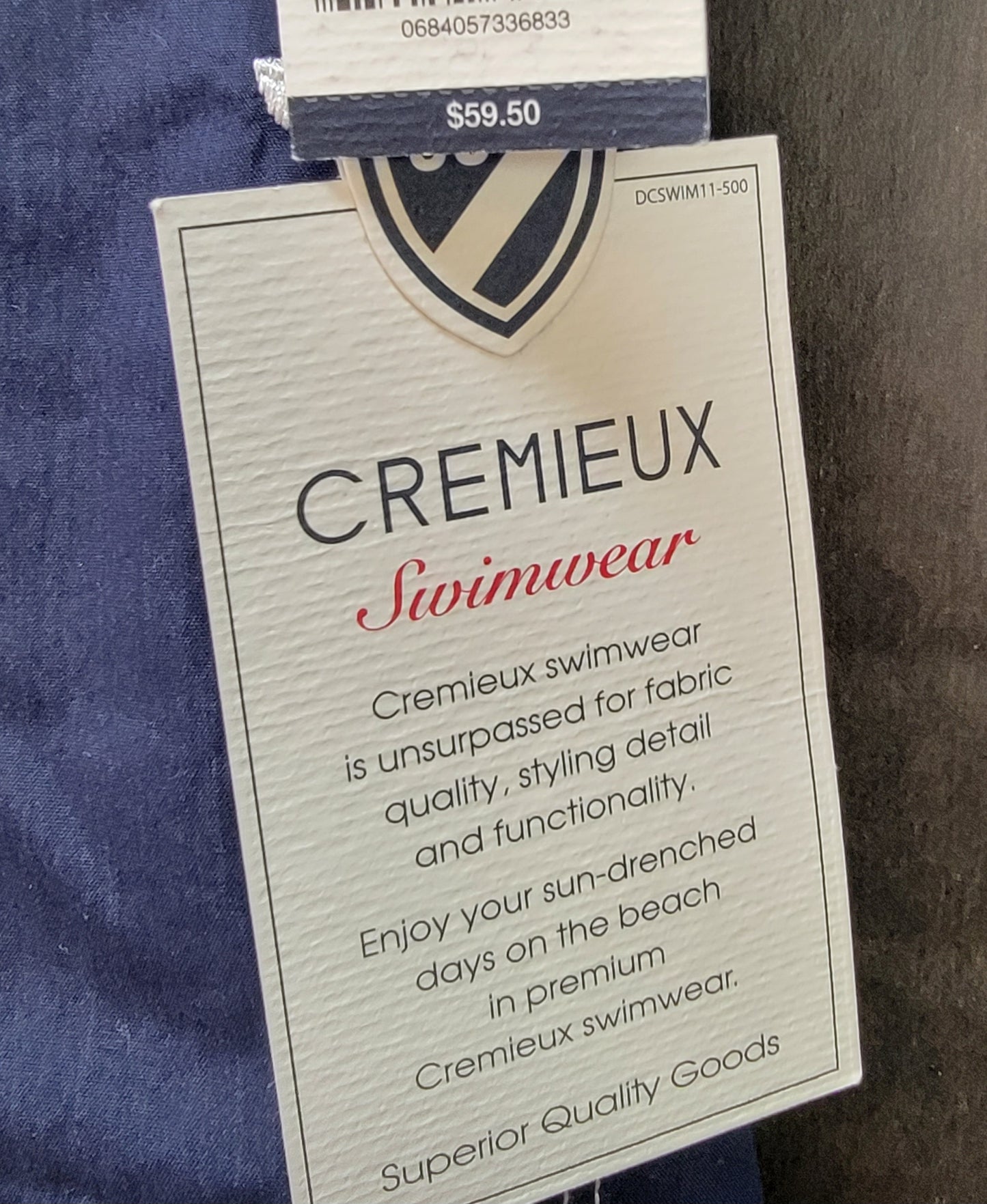 Cremieux Swimwear Men's Size XL Dark Navy White Sunglasses Retail $59