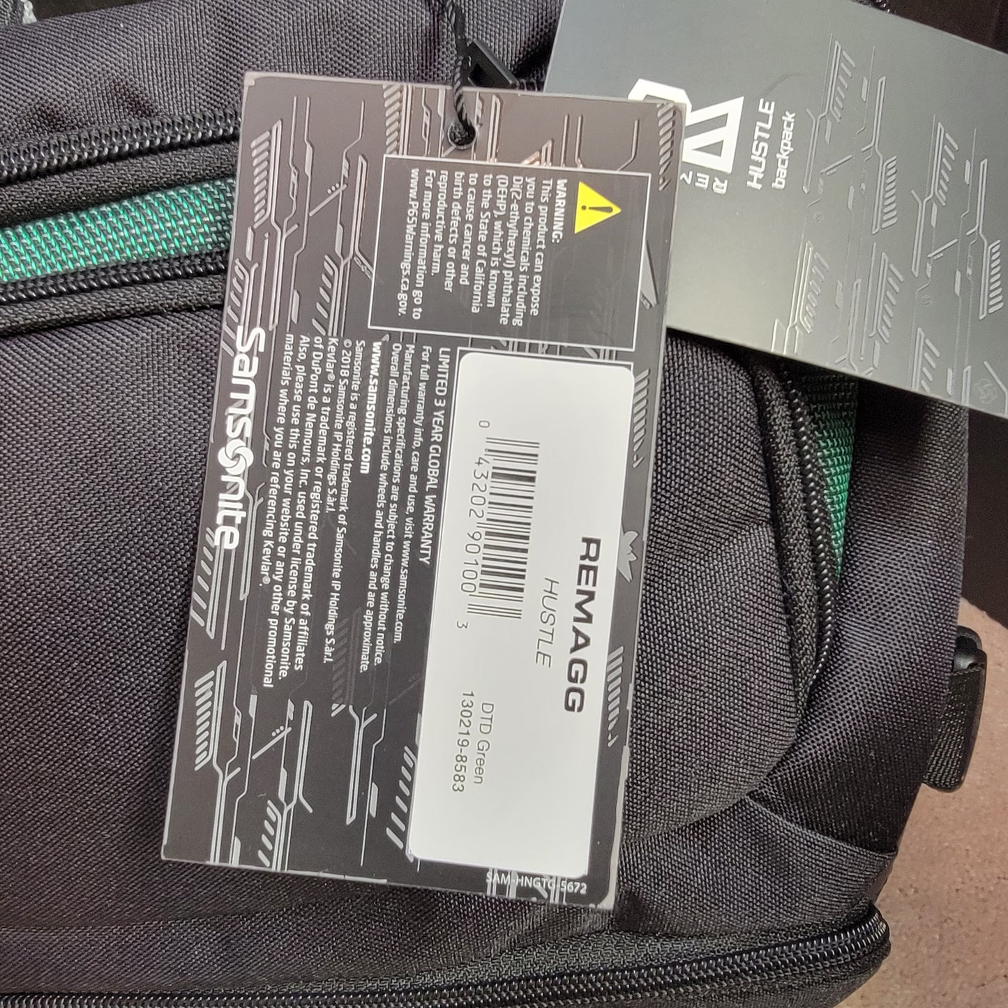 Samsonite RENMAGG HUSTLE Backpack Green - SOLD OUT ONLINE!