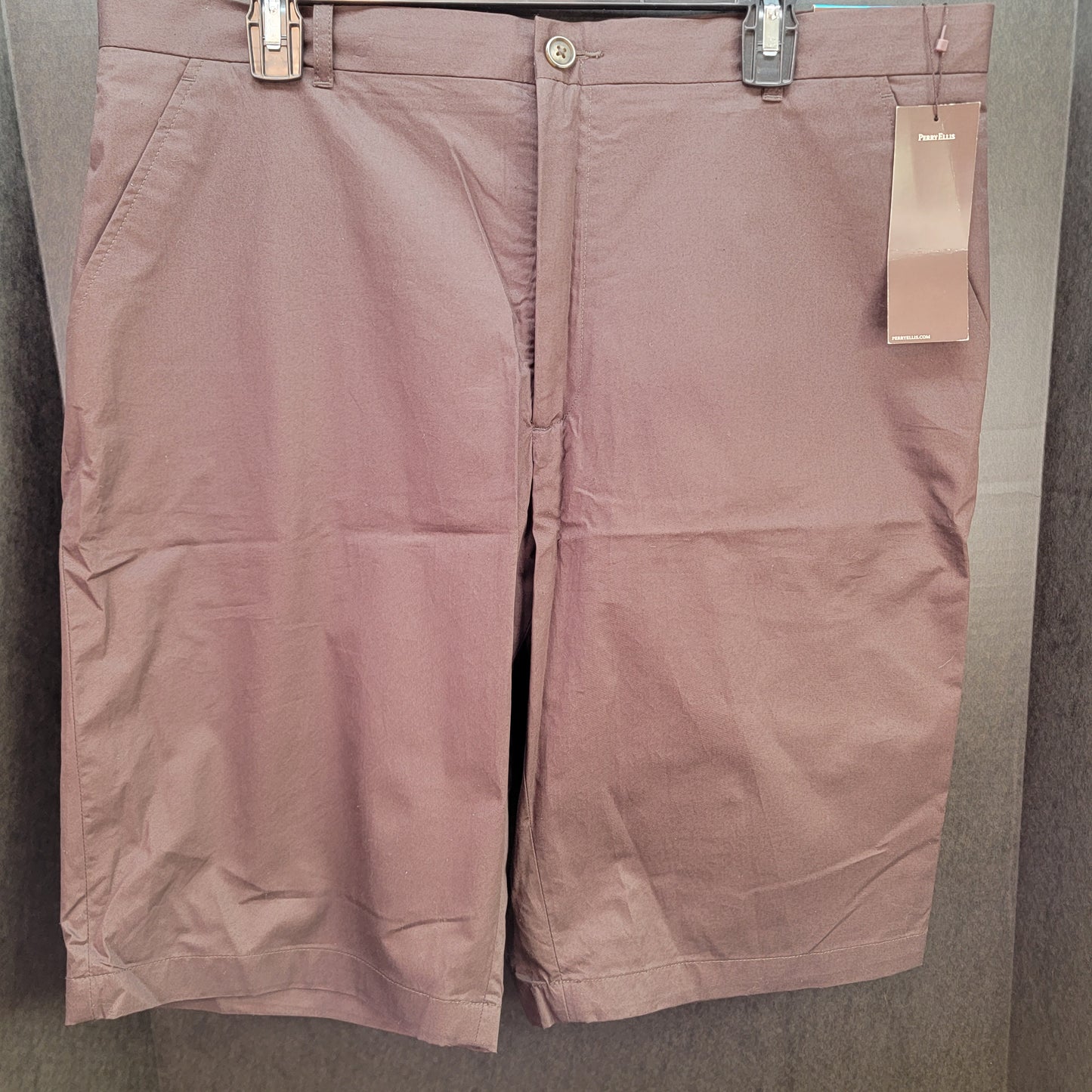 Perry Ellis Men's Shorts Dark Chocolate Size 36 Retail $49.50 New with Tags
