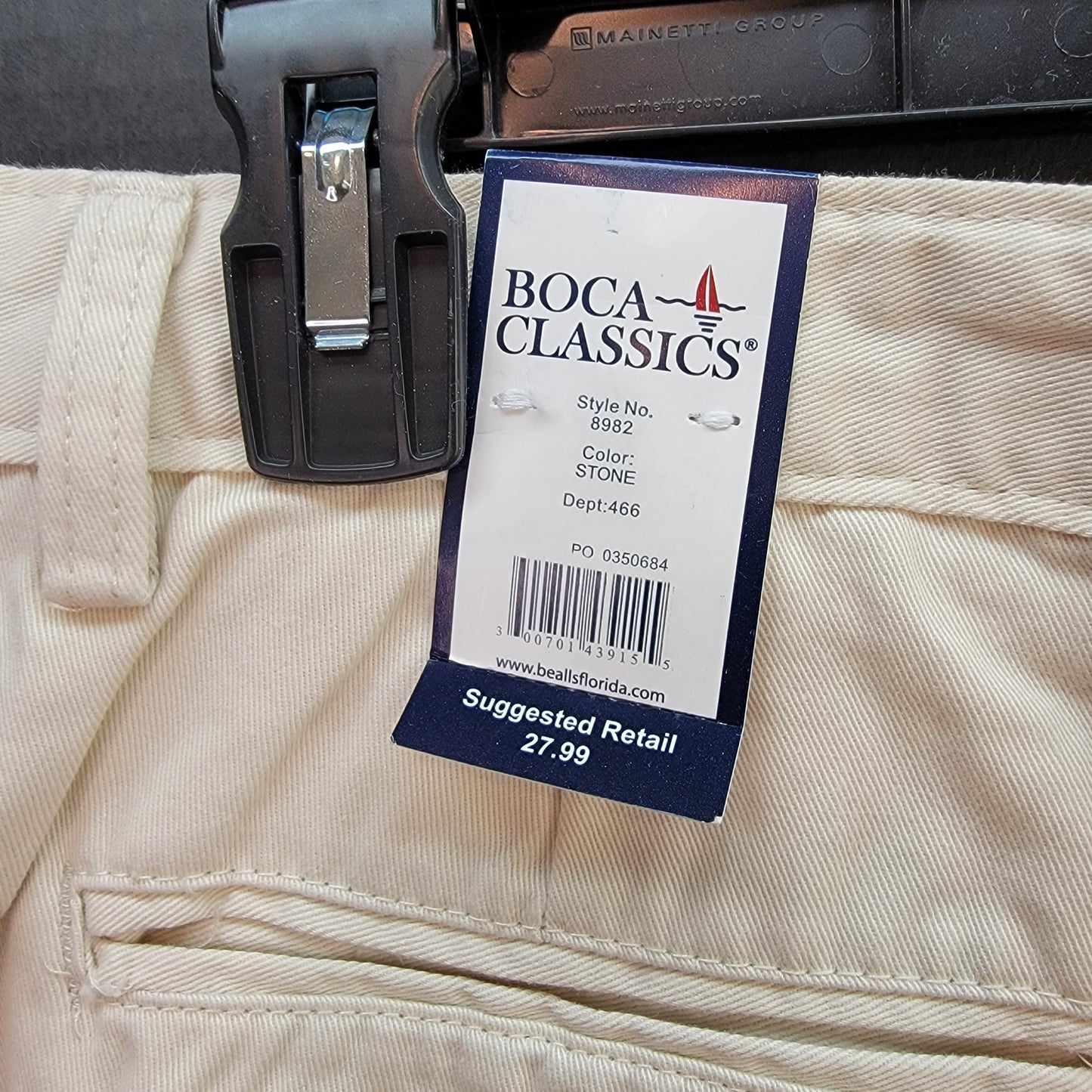 Boca Classics Men's Shorts Color Stone Size 36 Retail $27.99