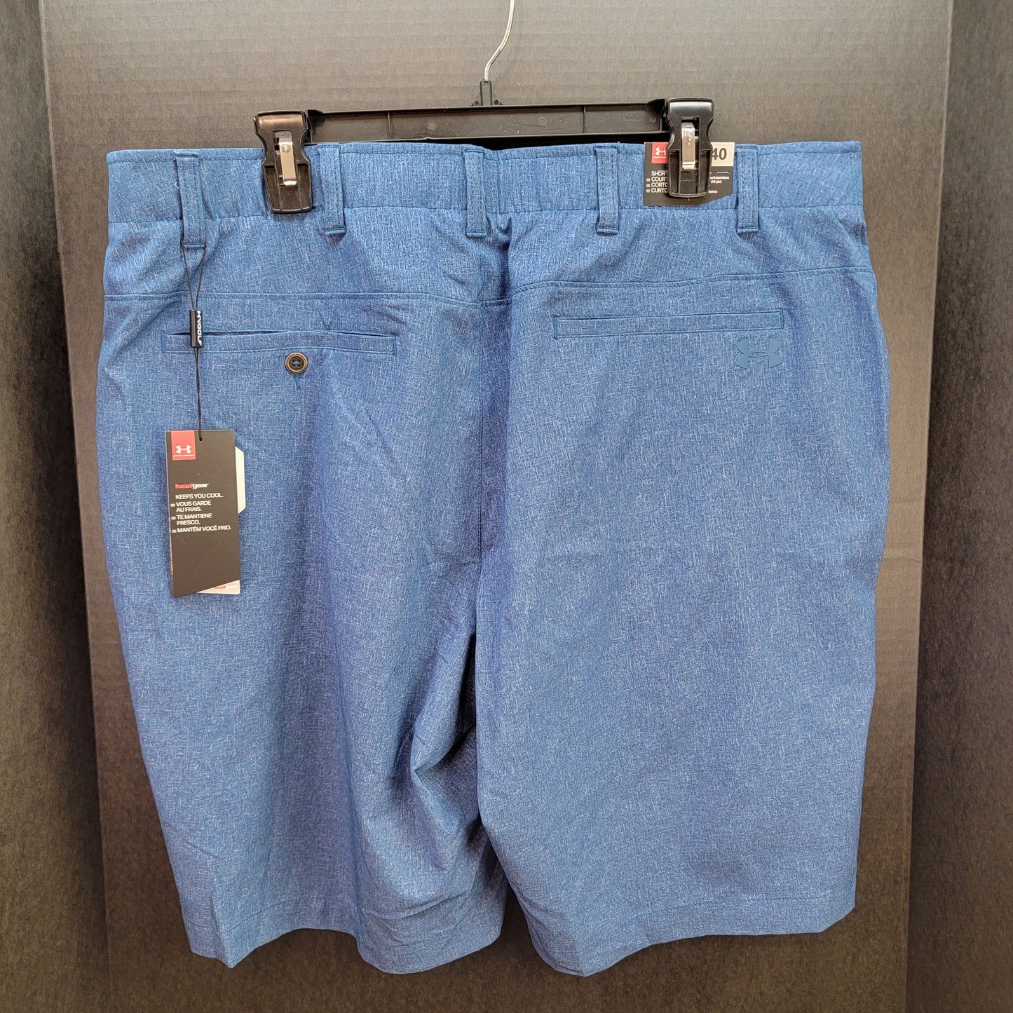 Under Armour Men's Shorts Size 40 Head Gear Blue Retail $70.00