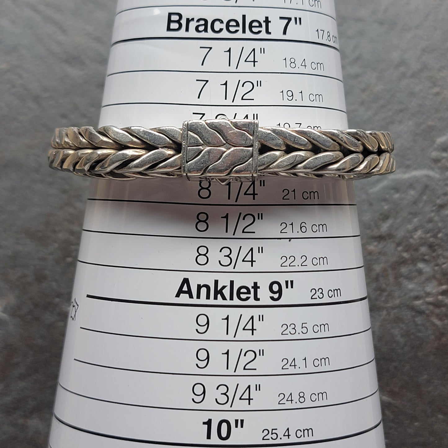 John Hardy 183 Grams Super Heavy 10 MM Square Men's 925 Sterling Silver Classic Bracelet