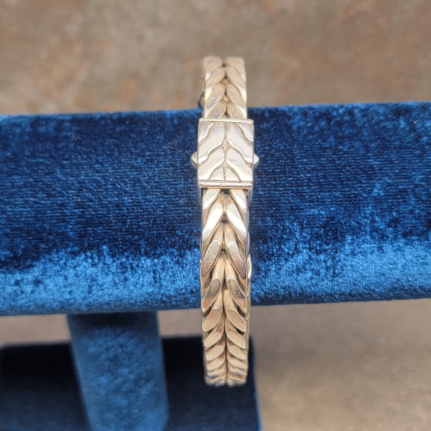 John Hardy 183 Grams Super Heavy 10 MM Square Men's 925 Sterling Silver Classic Bracelet