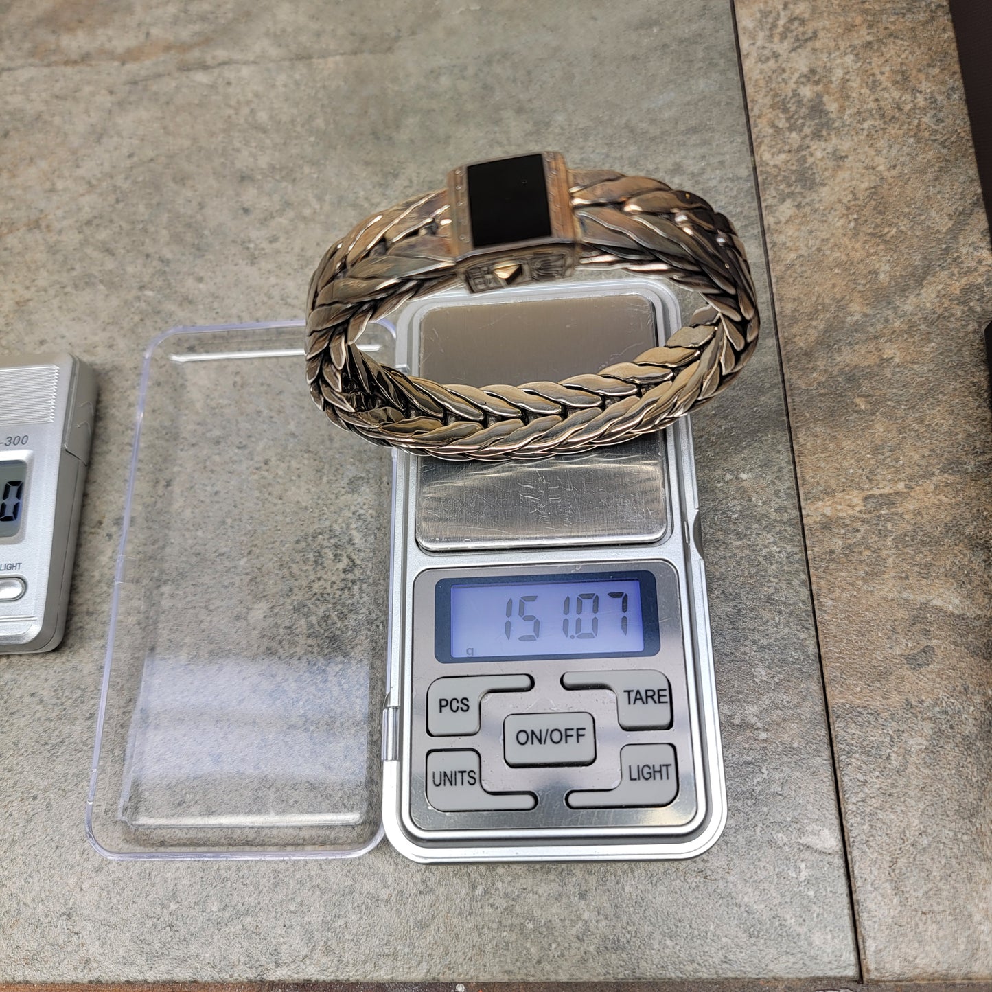 John Hardy Men's Classic Chain Onyx 925 Silver Bracelet - New with Box