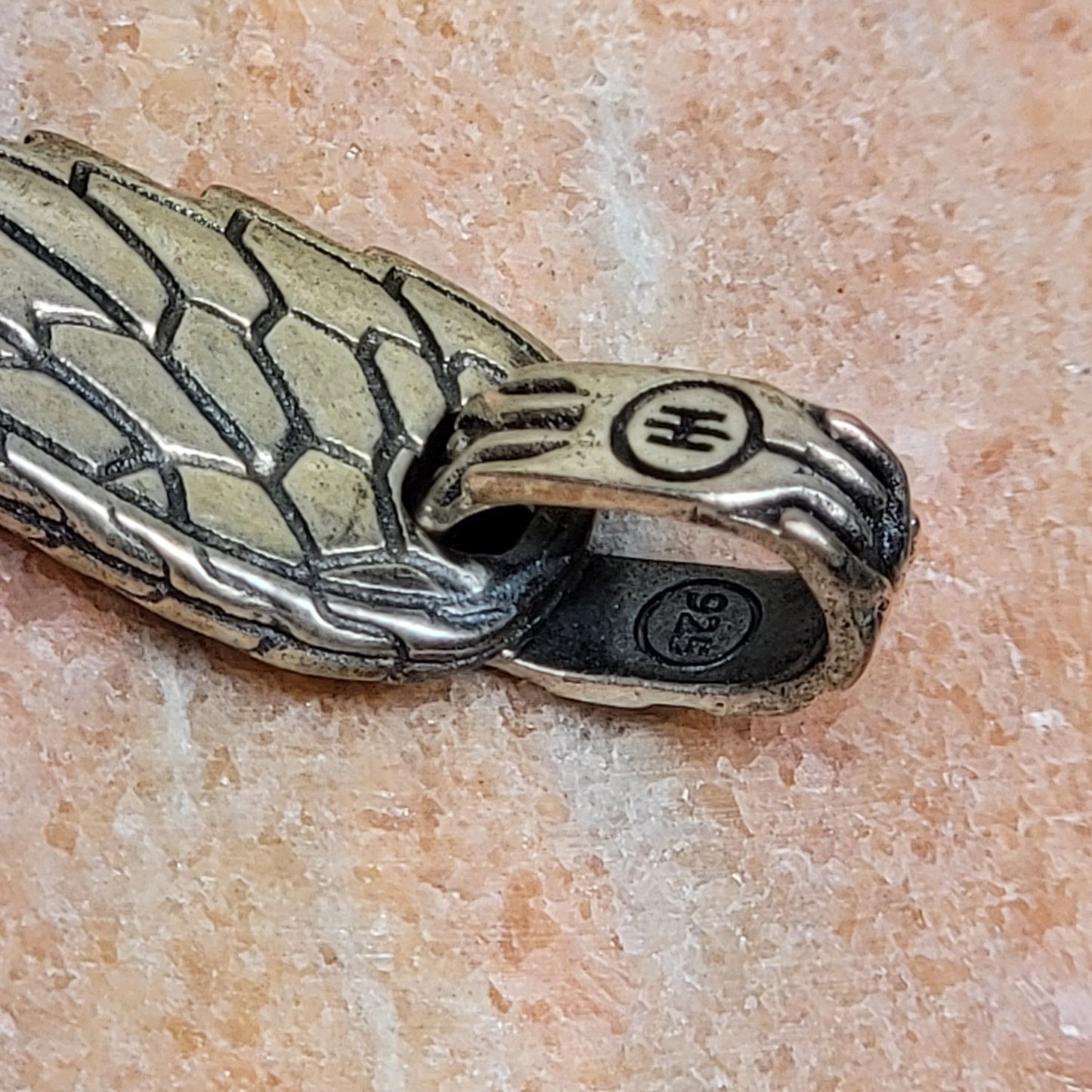 John Hardy Men's Eagle Wing 925 Sterling Silver Necklace Pendant