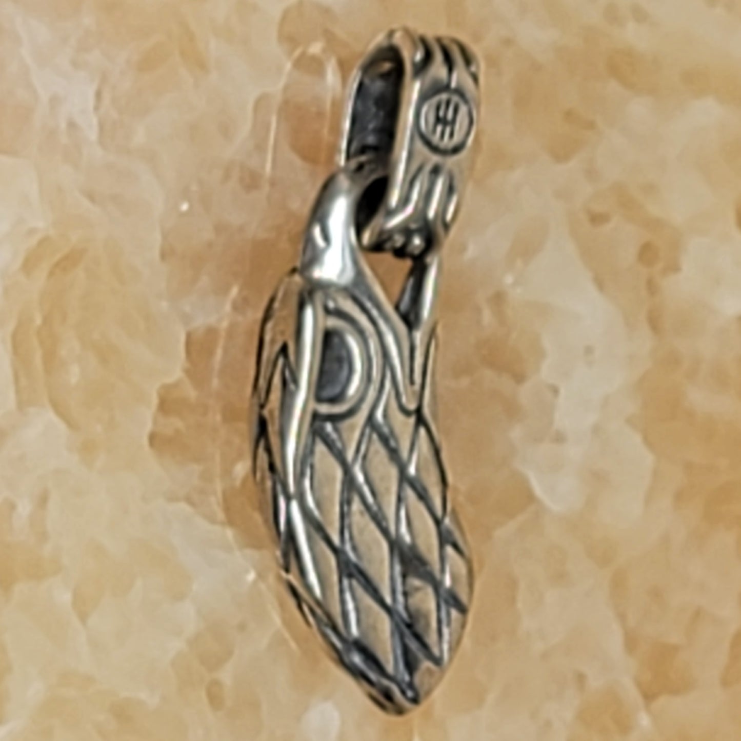 John Hardy Men's Eagle Head 925 Sterling Silver Necklace Pendant