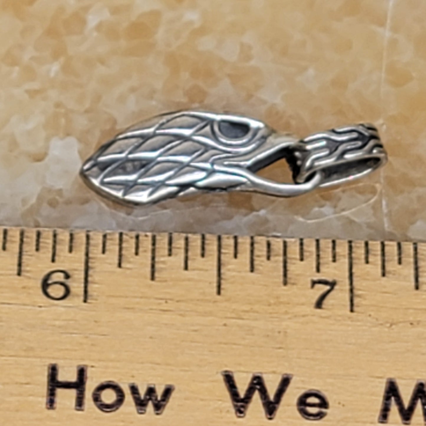 John Hardy Men's Eagle Head 925 Sterling Silver Necklace Pendant