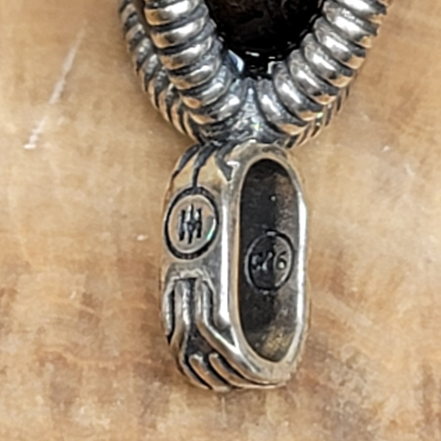 John Hardy Men's Eagle Claw 925 Sterling Silver Necklace Brown Tiger Eye Pendant