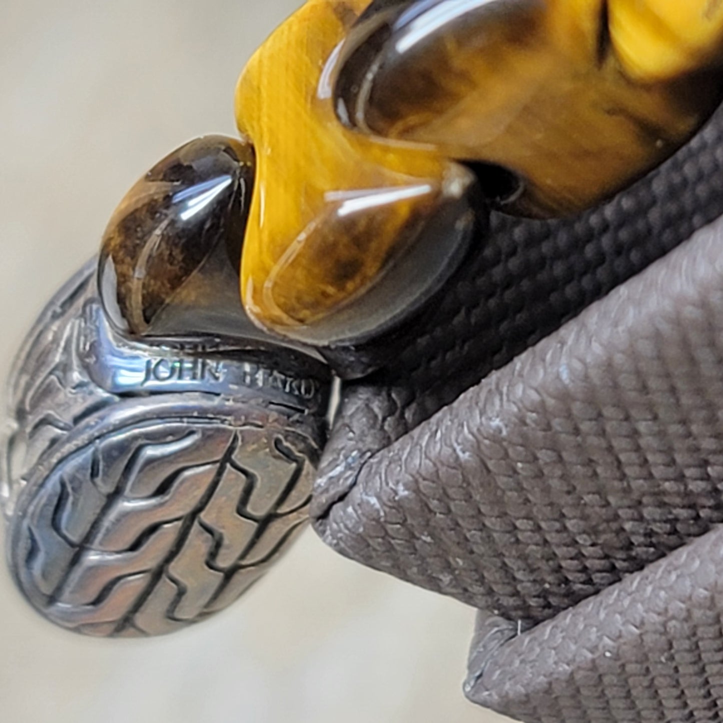 Sold Out John Hardy Men's Classic Chain Tiger Eye 925 Silver Bracelet - New with Box