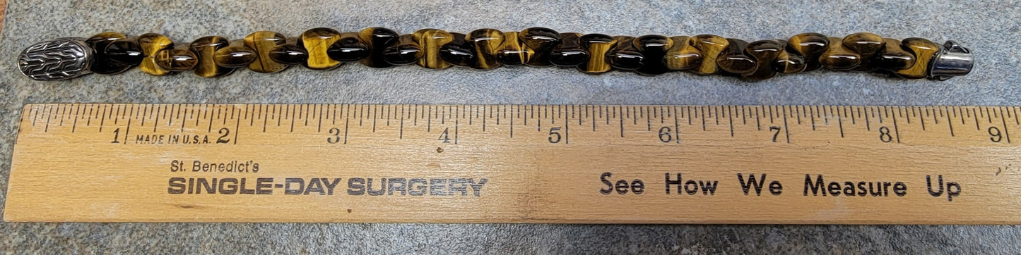 Sold Out John Hardy Men's Classic Chain Tiger Eye 925 Silver Bracelet - New with Box