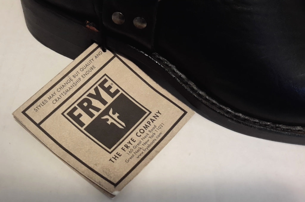 New Men's Frye 150th Anniversary Black USA Flag Size 9 Harness Boots