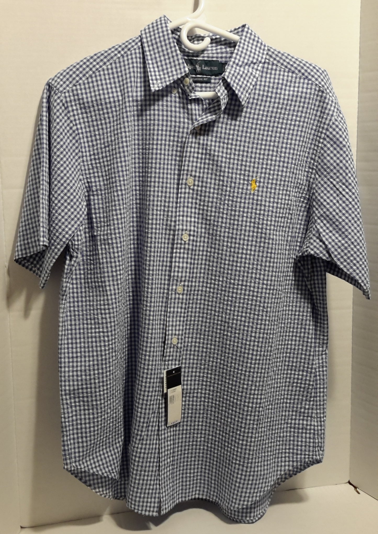 Ralph Lauren Polo Men's Size Large Short Sleeve Button Down Shirt