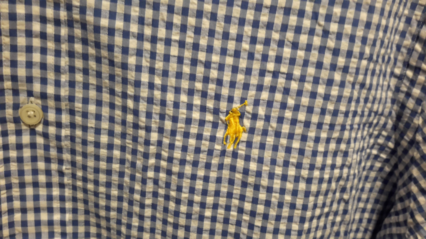 Ralph Lauren Polo Men's Size Large Short Sleeve Button Down Shirt
