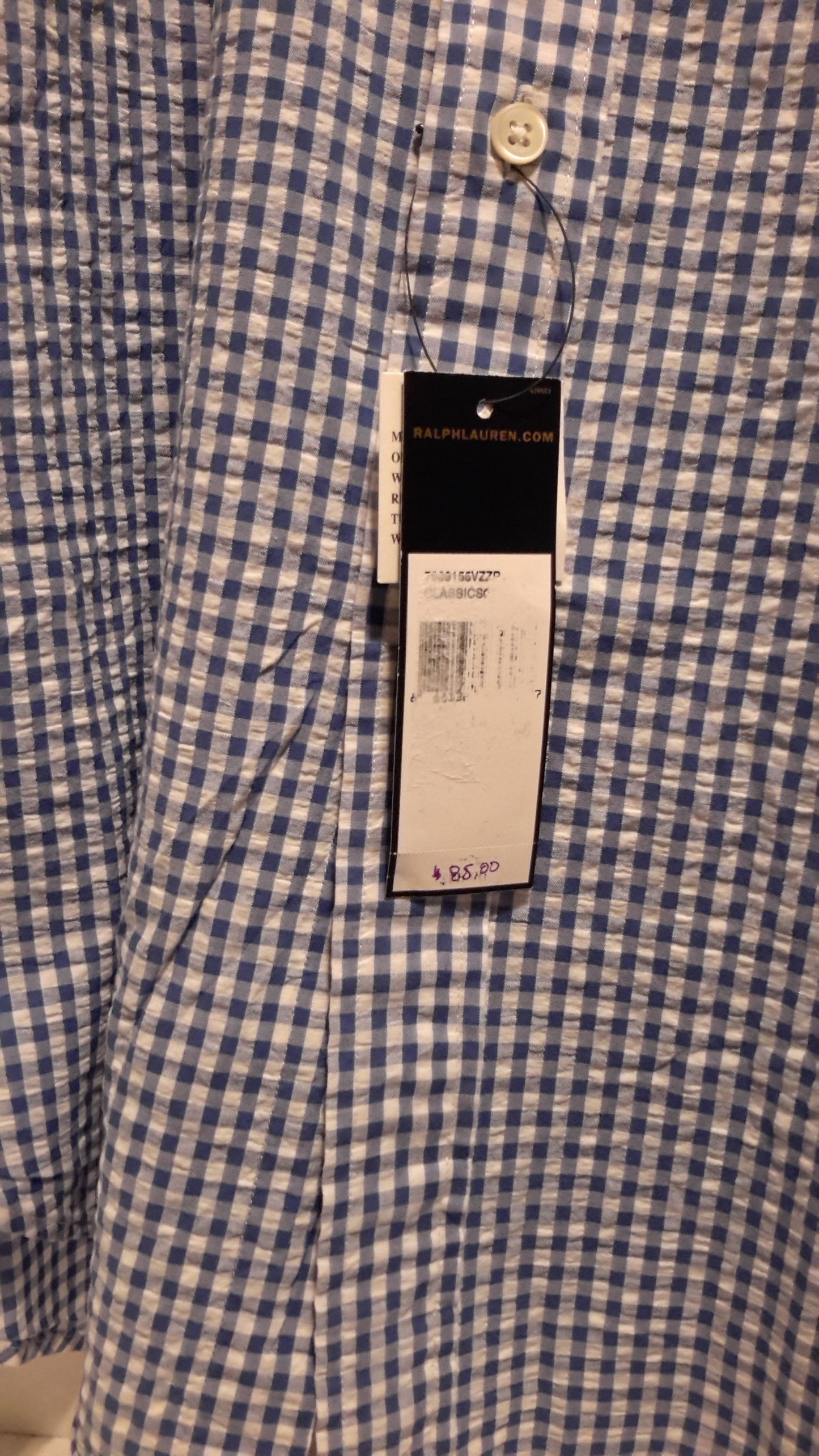 Ralph Lauren Polo Men's Size Large Short Sleeve Button Down Shirt