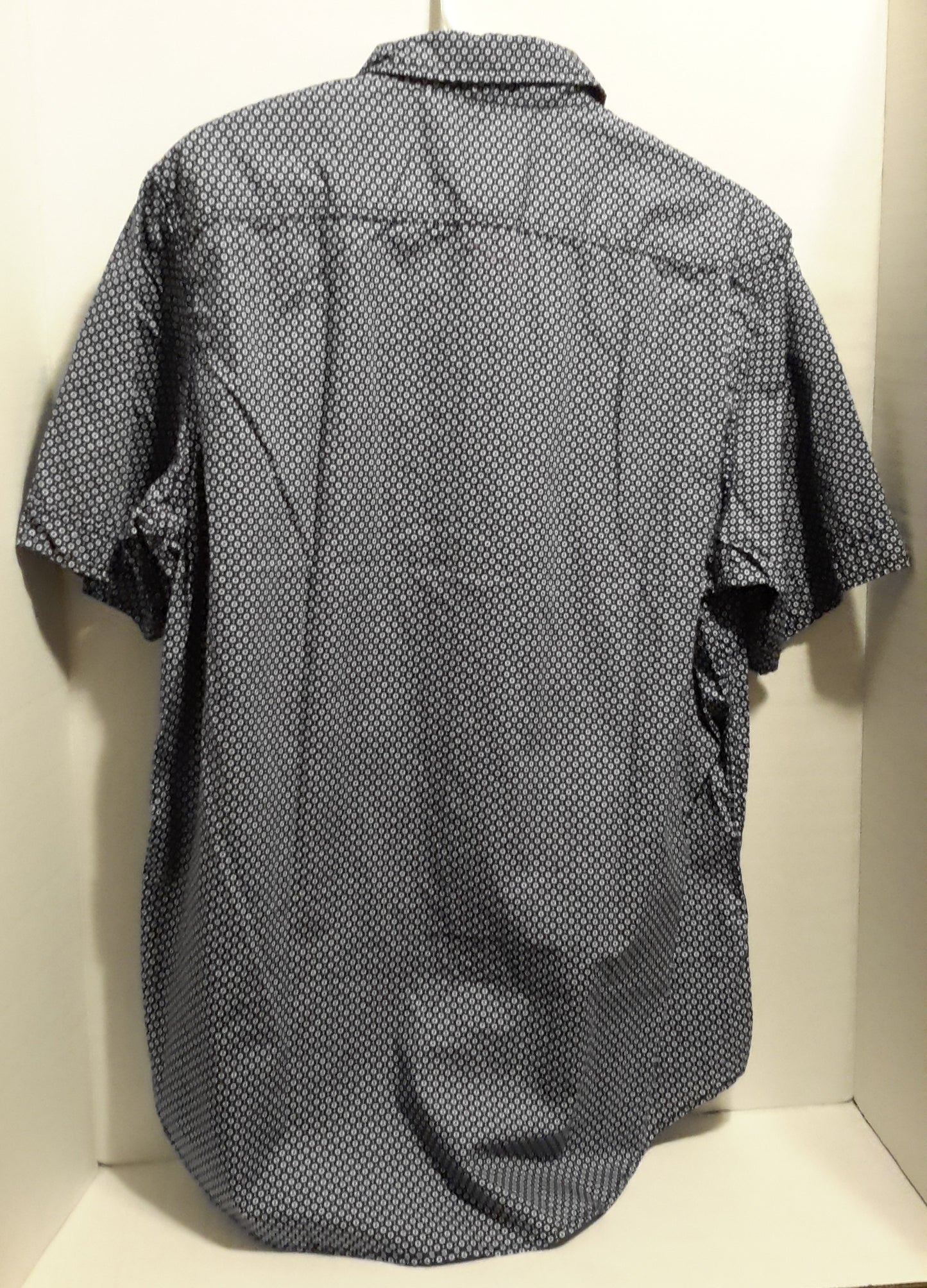 Daniel Cremieux Men's Large Short Sleeve Button Down Shirt Navy