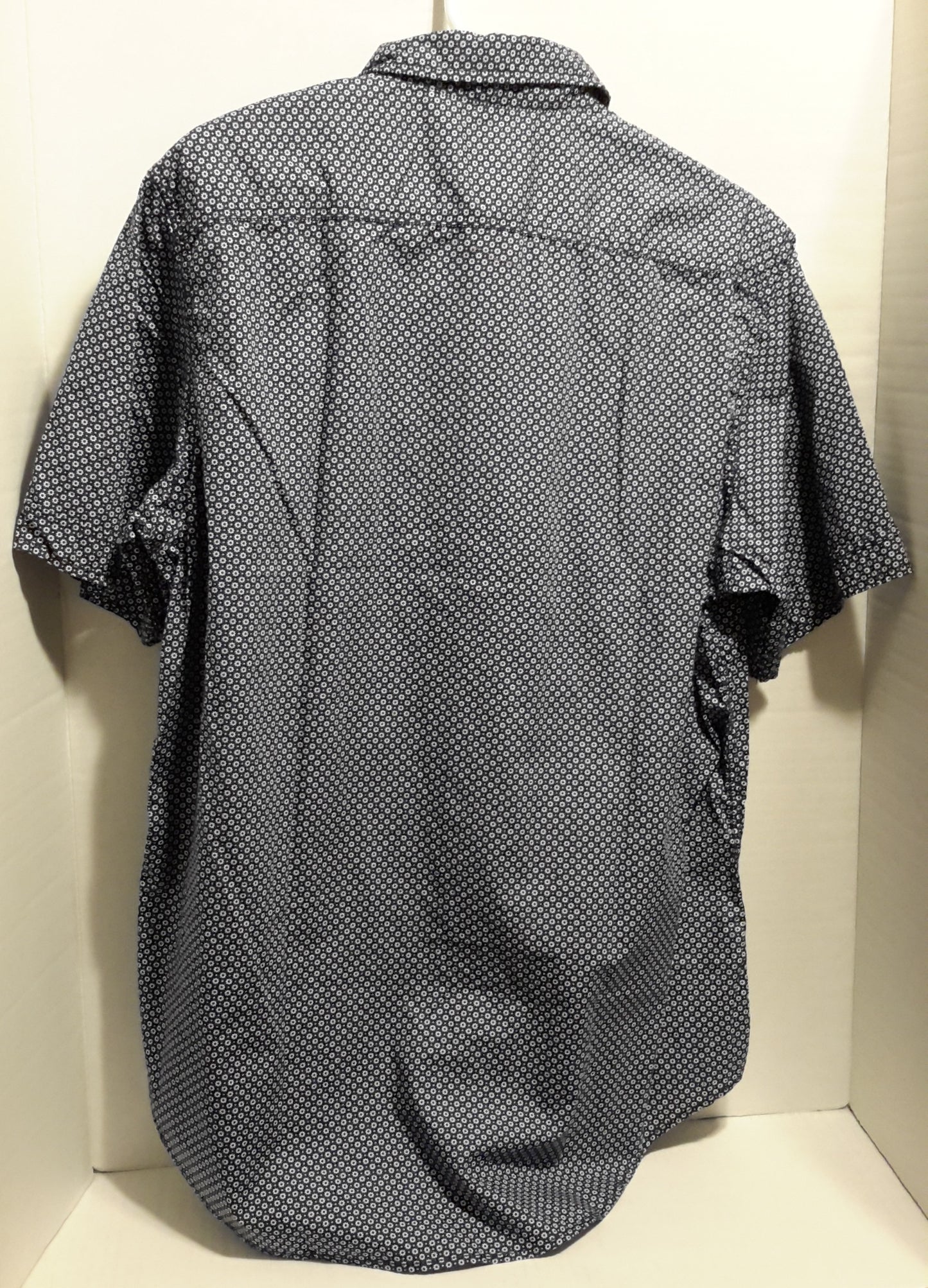 Daniel Cremieux Men's Large Short Sleeve Button Down Shirt Navy