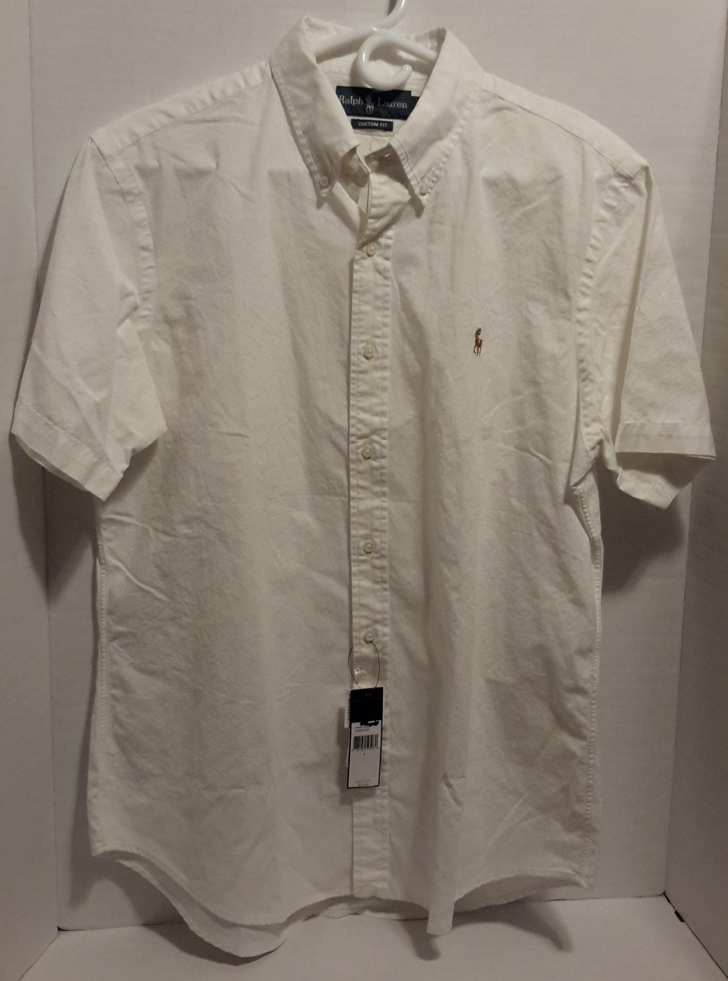 Ralph Lauren Polo Men's Size Large Short Sleeve Button Down Shirt White