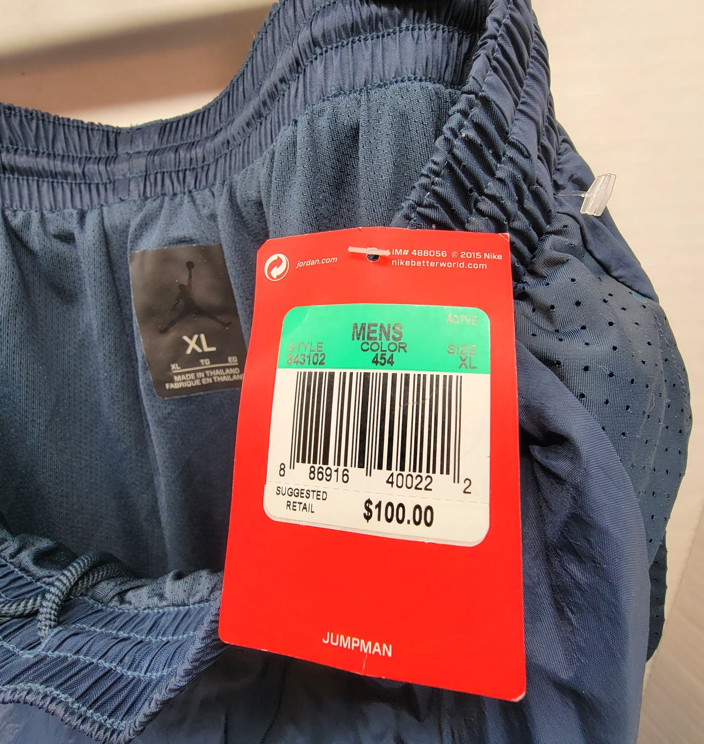 Nike Men's Active Wear Pants Size XL Navy Blue Retail $100.00