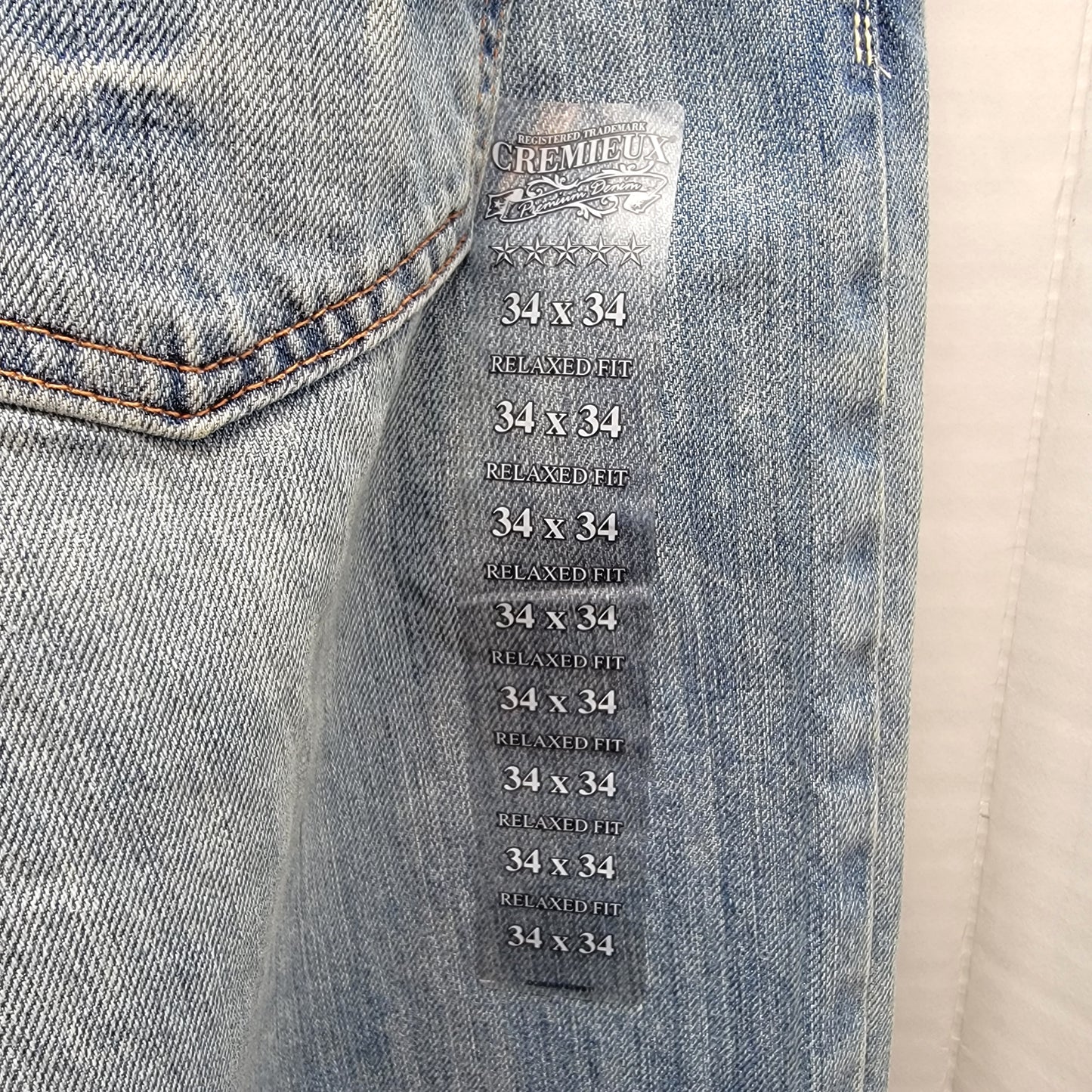 Daniel Cremieux Men's 34/34 Relaxed Fit Denim Jeans Retail $69.50