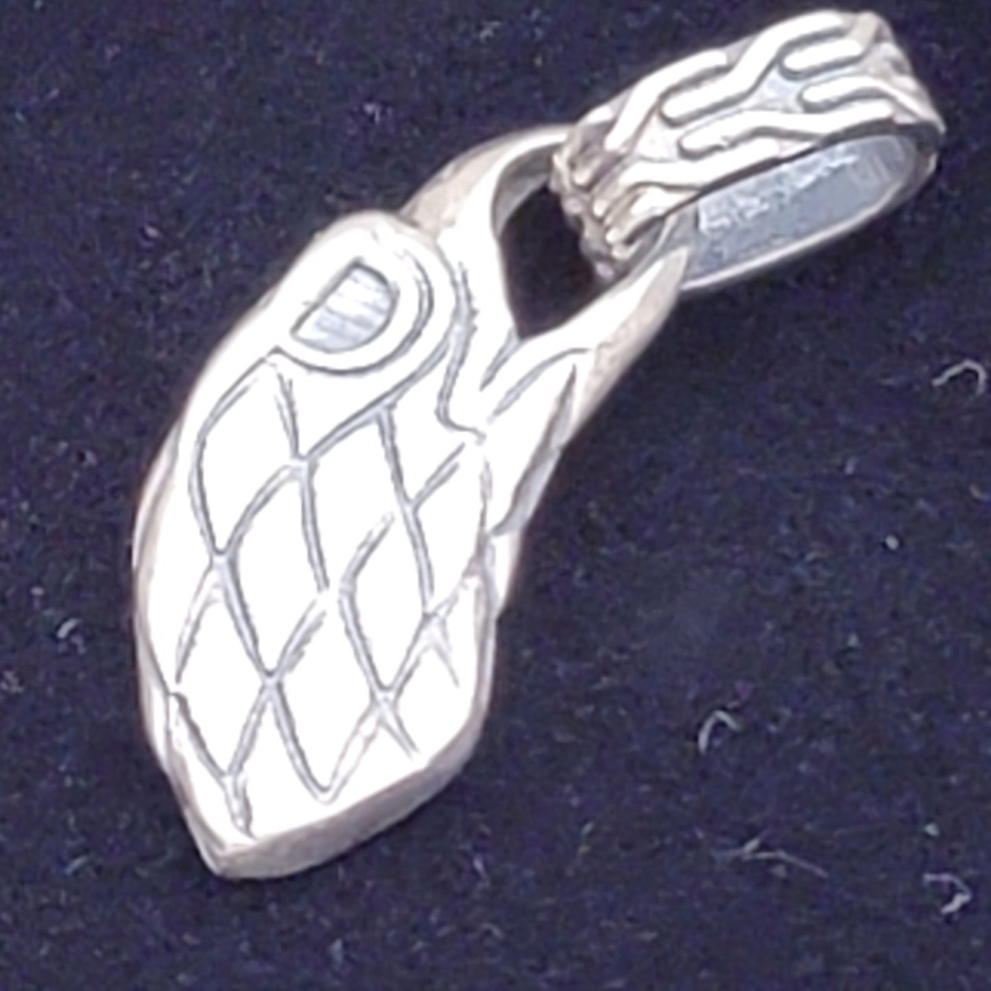 John Hardy Men's Eagle Head 925 Sterling Silver Necklace Pendant