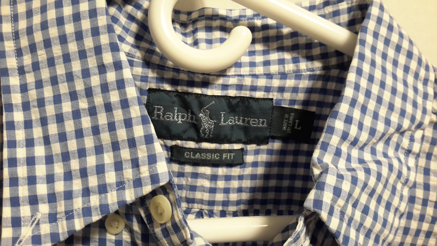 Ralph Lauren Polo Men's Size Large Short Sleeve Button Down Shirt
