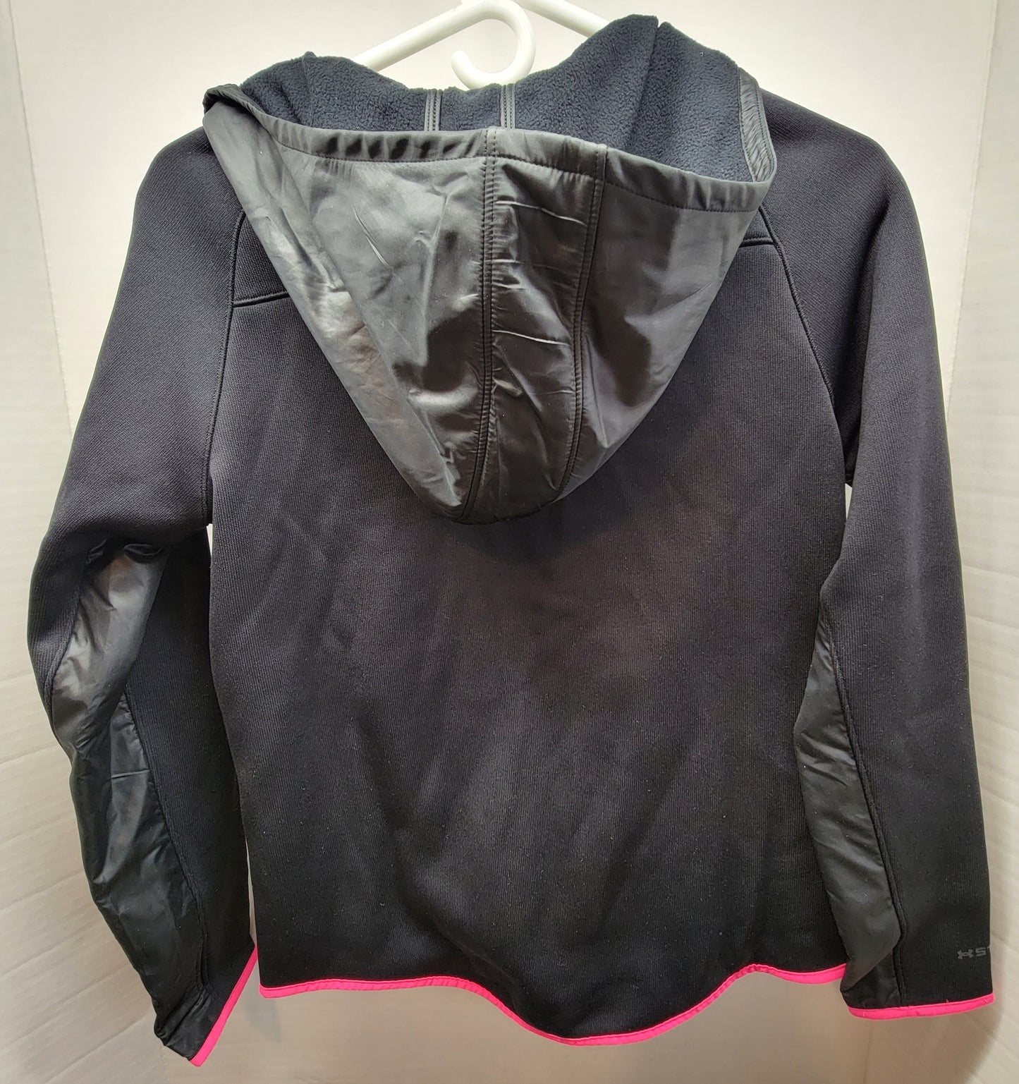 Under Armour Girls Size YLG Storm Black & Pink Jacket Retail $99.99