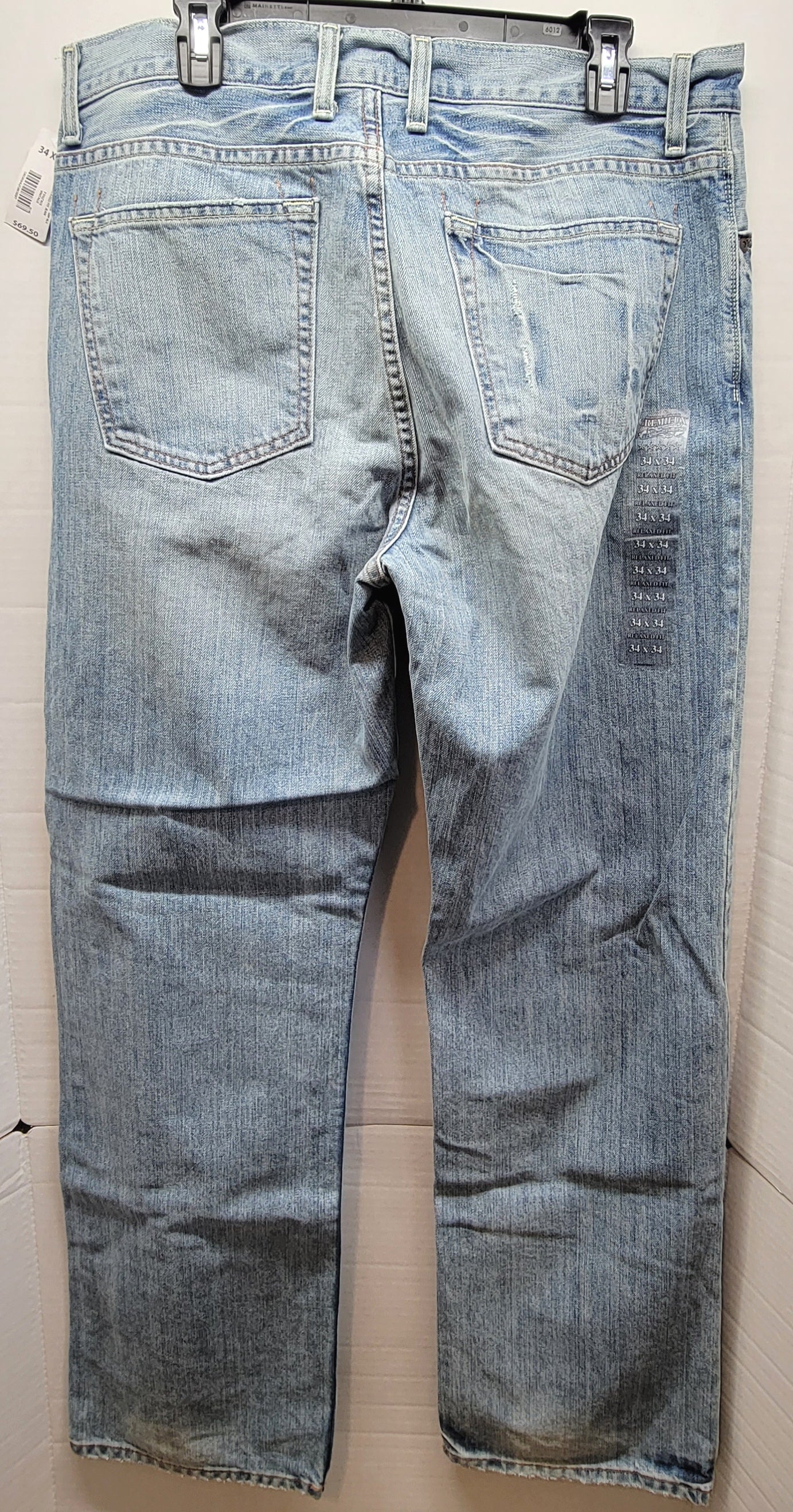 Daniel Cremieux Men's 34/34 Relaxed Fit Denim Jeans Retail $69.50