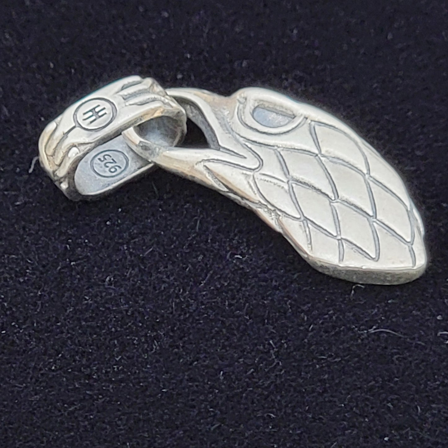 John Hardy Men's Eagle Head 925 Sterling Silver Necklace Pendant
